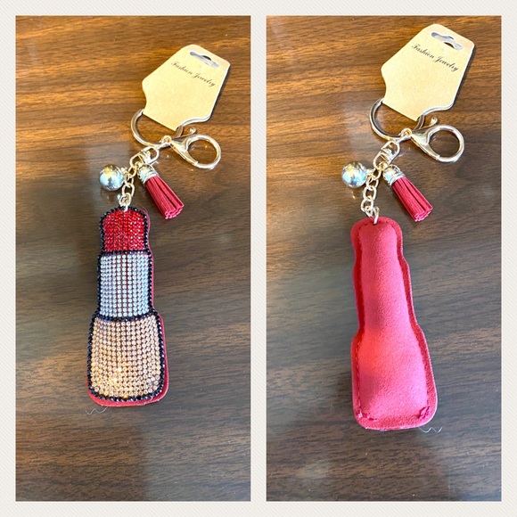 Puff Lipstick 💄 Key Chain/Purse Charm - Picture 2 of 3
